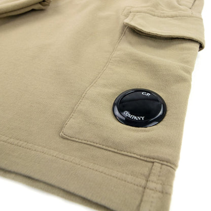 Cp Company Lens Sweat Shorts Brown 329