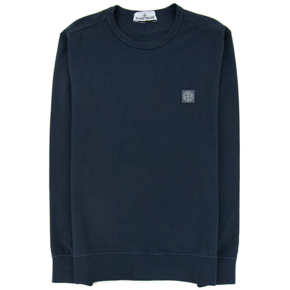 Stone Island Logo Patch Sweatshirt Navy V0020