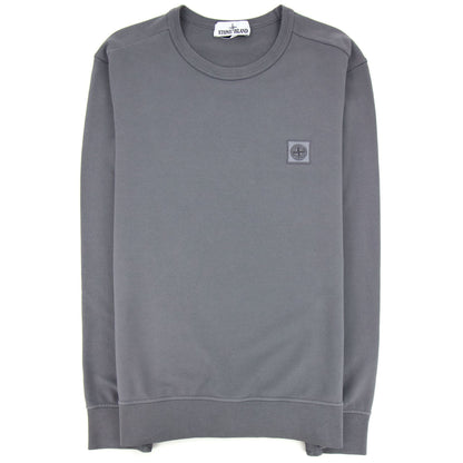 Stone Island Logo Patch Sweatshirt Charcoal V0063