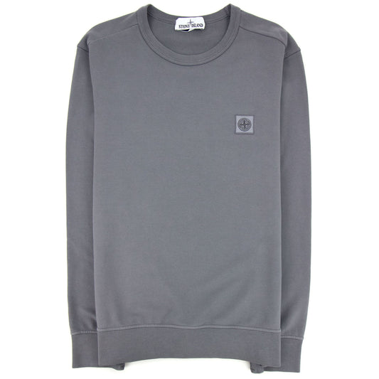 Stone Island Logo Patch Sweatshirt Charcoal V0063