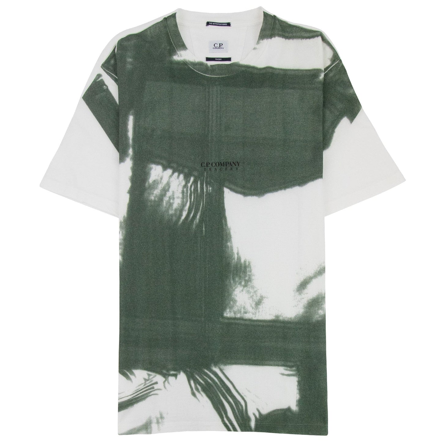 Cp Company Metropolis Digital Print T Shirt Green 668