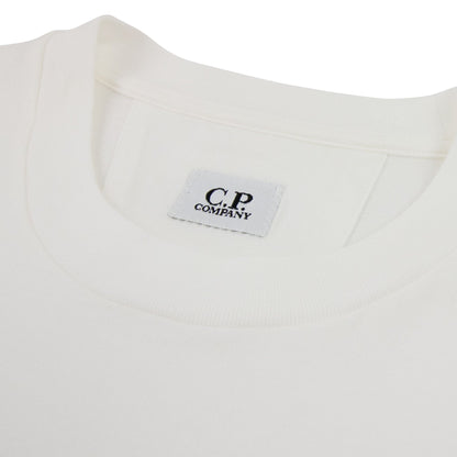 Cp Company Distorted Logo T Shirt White 103