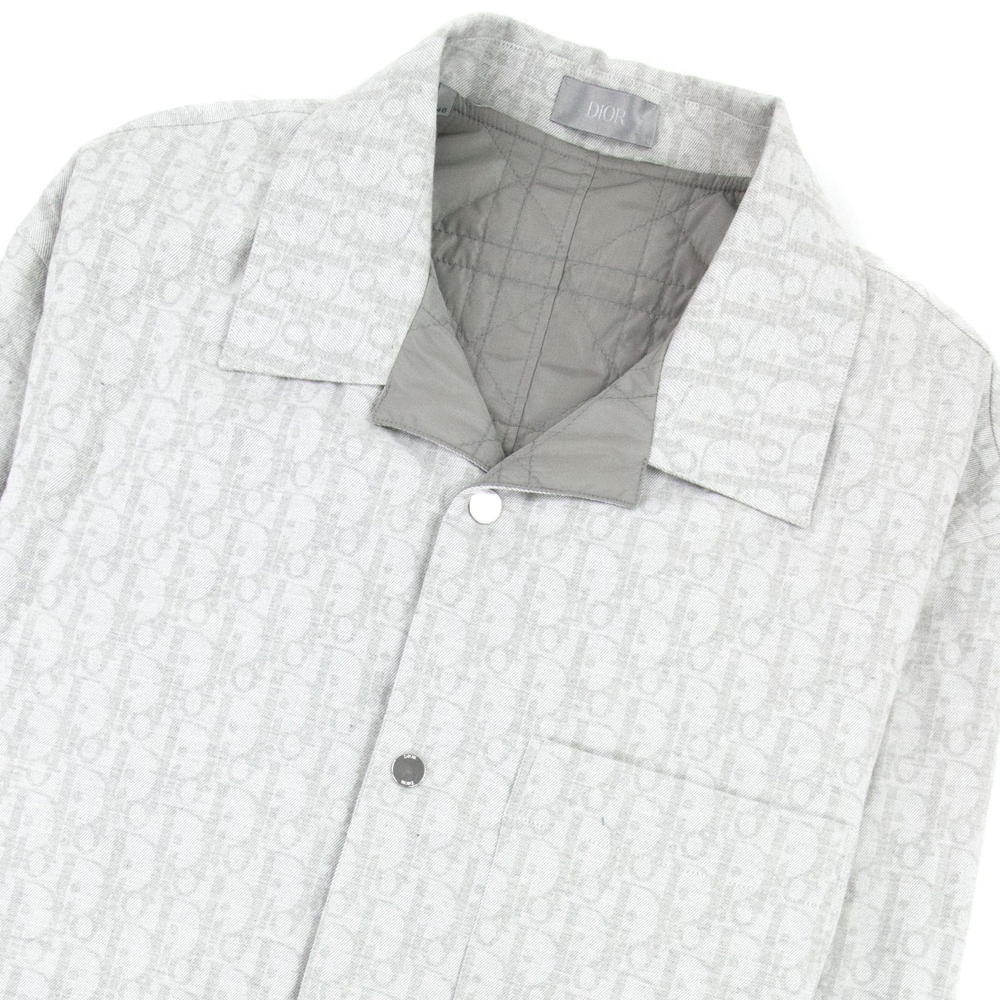 Christian Dior Dior Oblique Jacquard Overshirt Light Grey