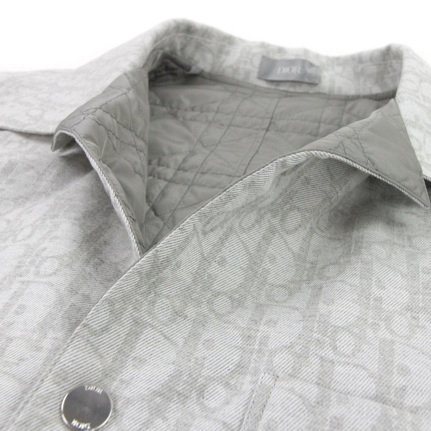 Christian Dior Dior Oblique Jacquard Overshirt Light Grey