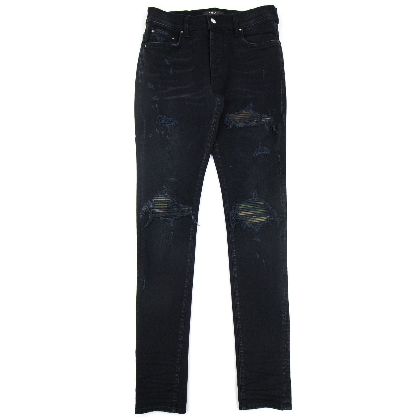 Amiri Mx1 Camo Jeans Antique Black