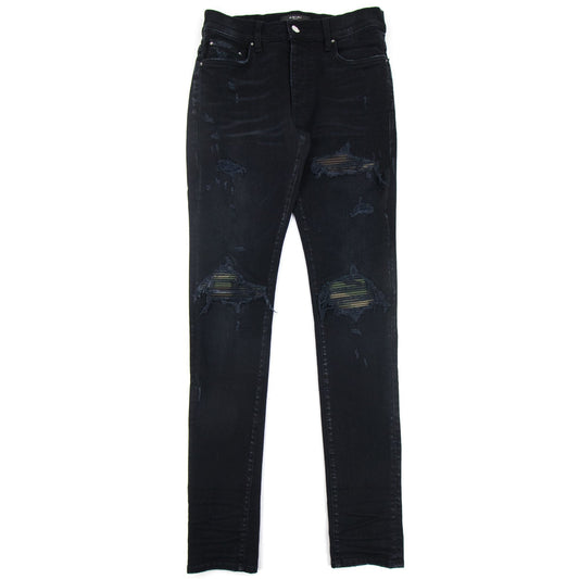 Amiri Mx1 Camo Jeans Antique Black