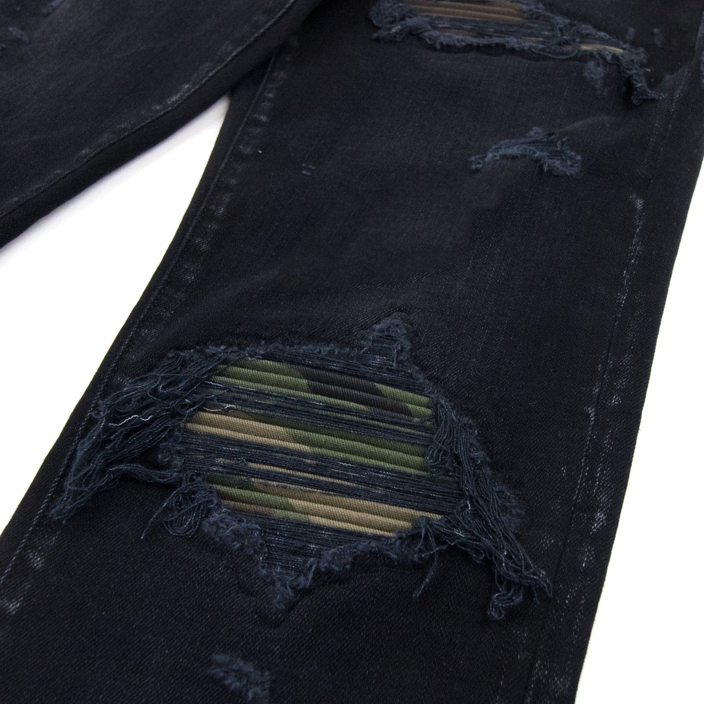 Amiri Mx1 Camo Jeans Antique Black