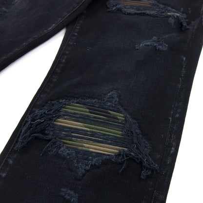Amiri Mx1 Camo Jeans Antique Black