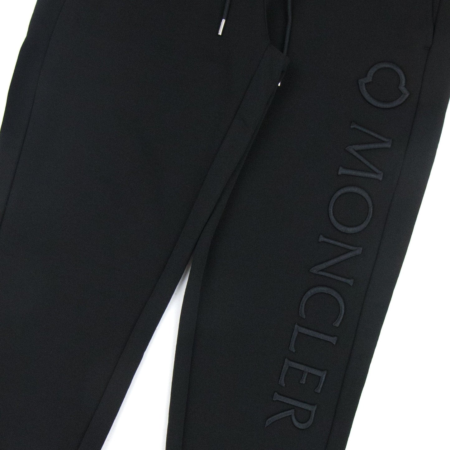Moncler Embriodered Logo Joggers Black 999