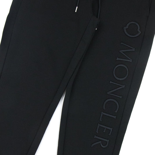 Moncler Embriodered Logo Joggers Black 999