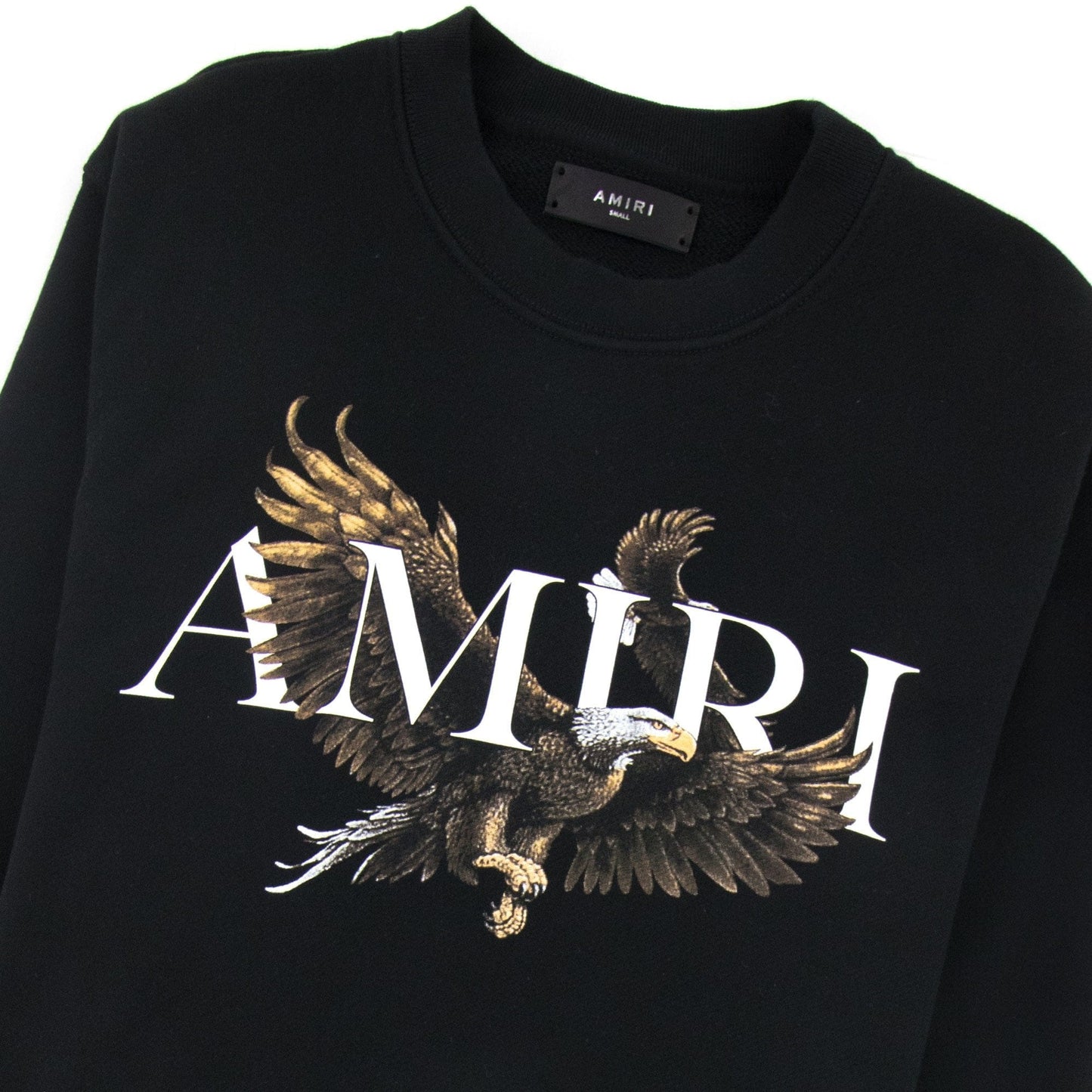 Amiri Eagle Logo Crewneck Sweatshirt Black