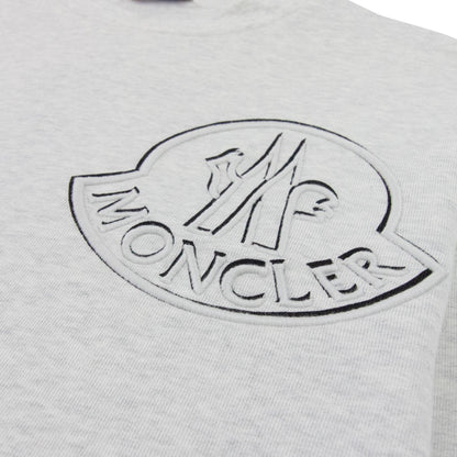 Moncler Embroidered Logo Crewneck Sweatshirt Grey 905