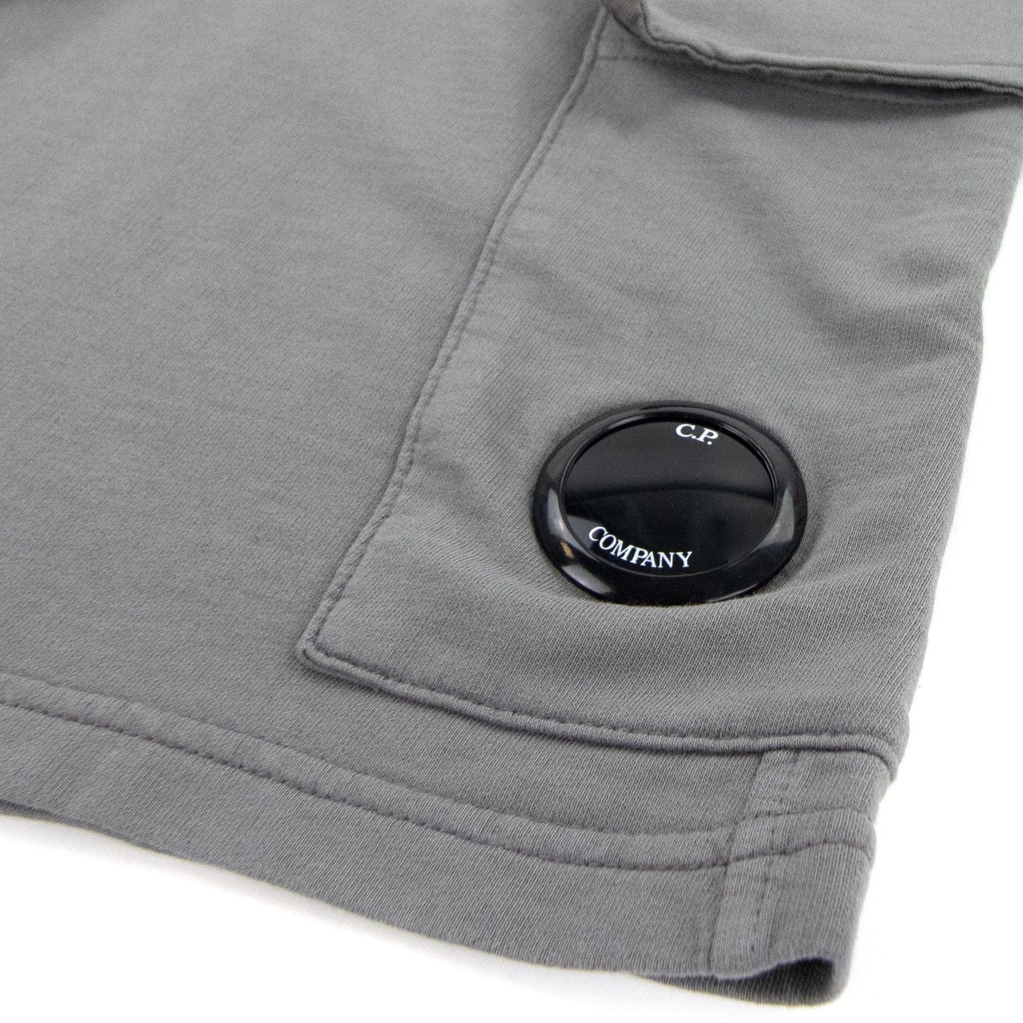Cp Company Lens Sweat Shorts Gargoyle 938