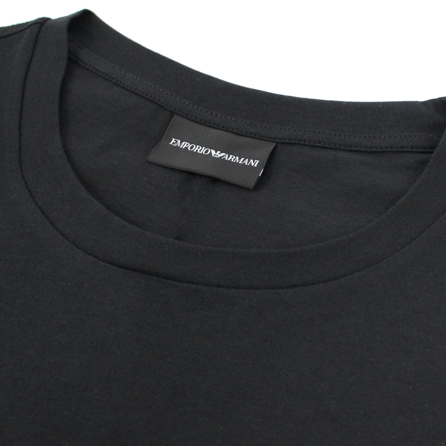Emporio Armani Signature Logo T Shirt Black/black