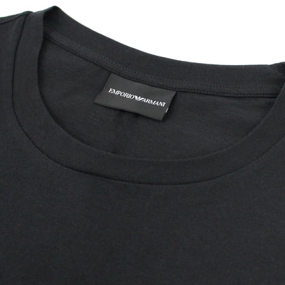Emporio Armani Signature Logo T Shirt Black/black