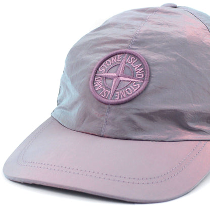 Stone Island Junior Nylon Logo Cap Turquoise V0042
