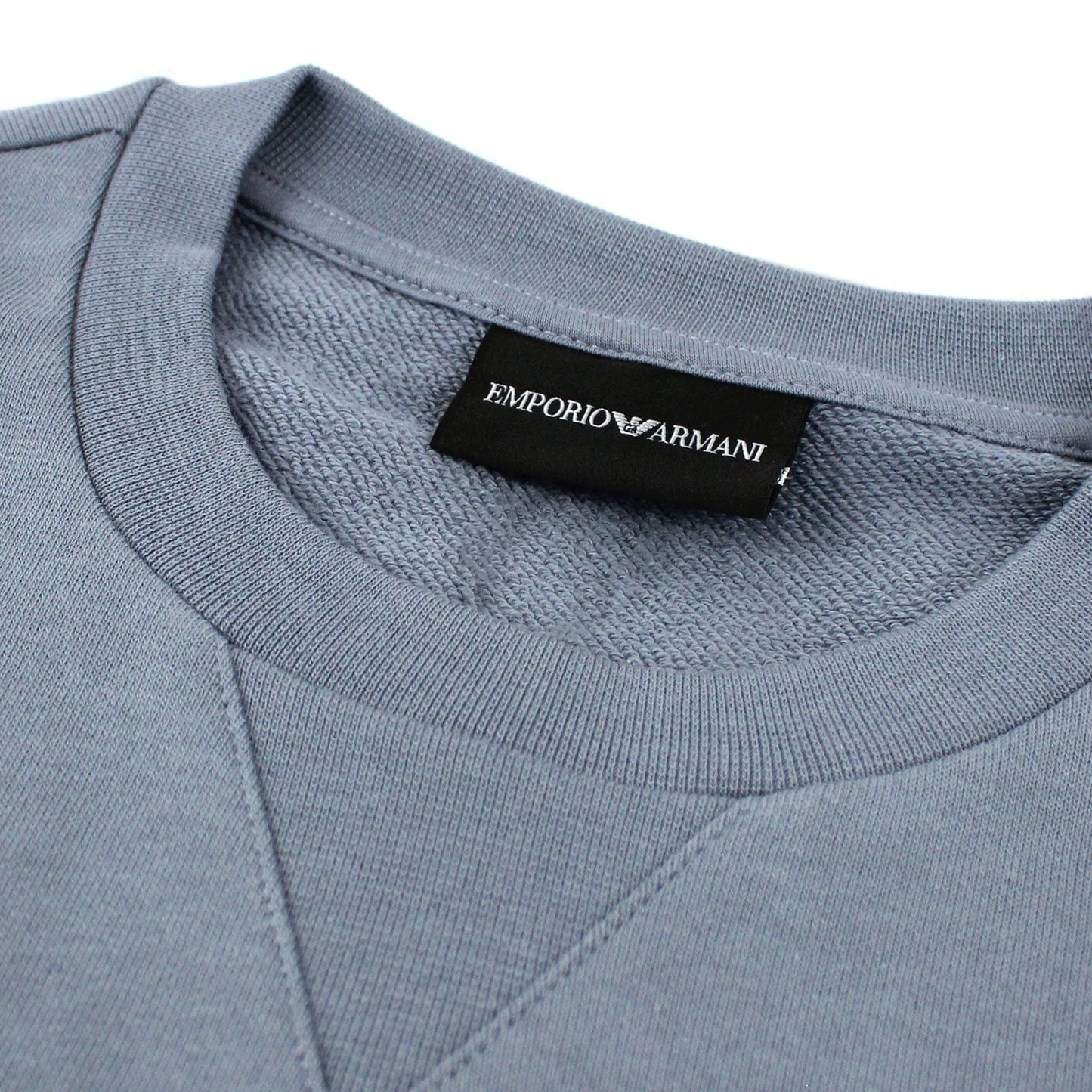 Emporio Armani Embroidered Signature Logo Sweatshirt Grigio 668