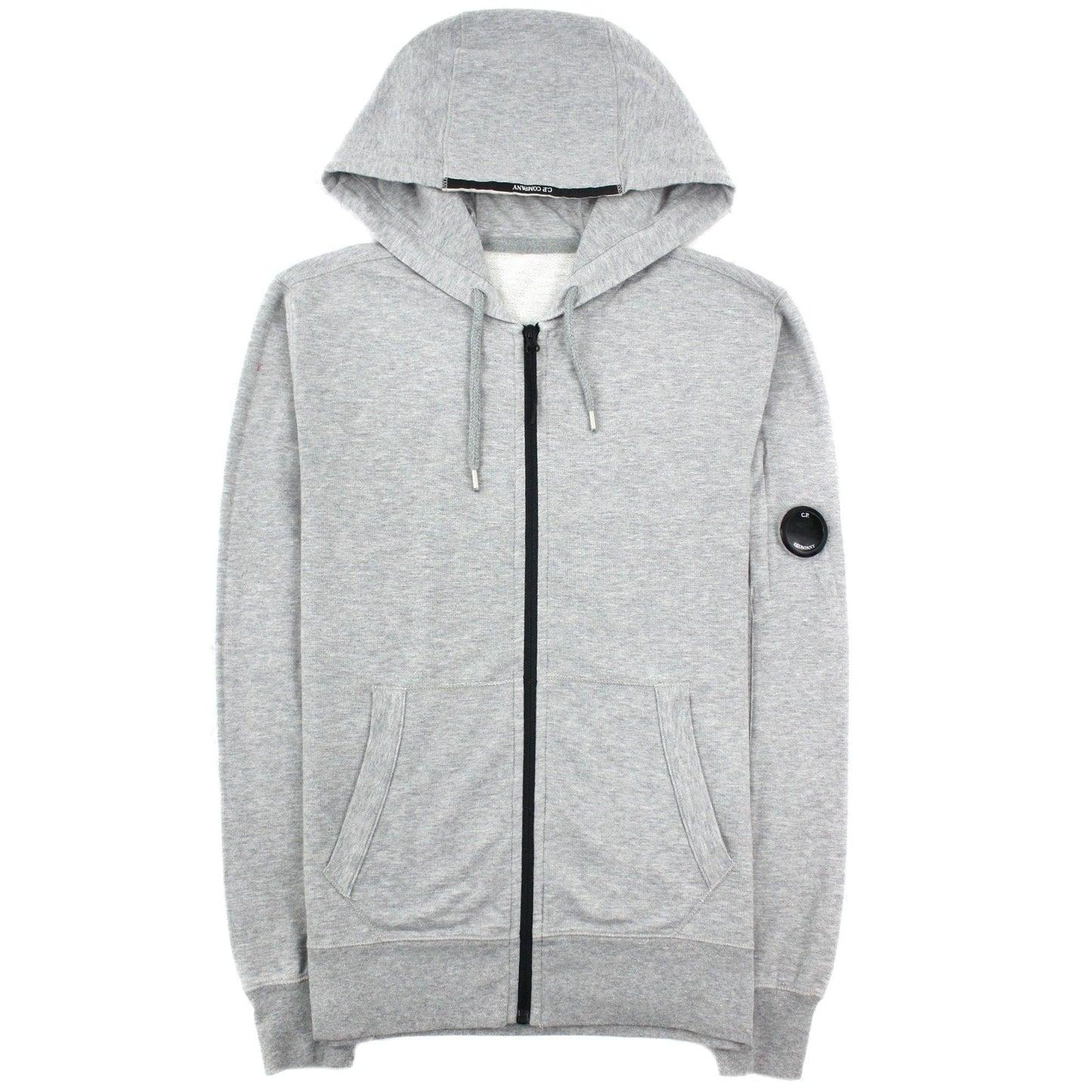 Cp Company Light Fleece Open Hooded Sweatshirt Grey M93