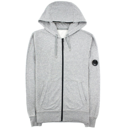 Cp Company Light Fleece Open Hooded Sweatshirt Grey M93