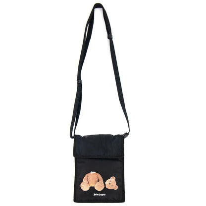Palm Angels Bear Pocket Nylon Bag Black
