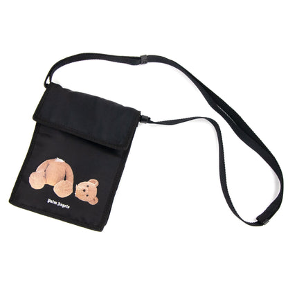 Palm Angels Bear Pocket Nylon Bag Black