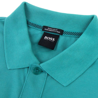 Hugo Boss Piro Logo S/s Polo Turquoise 447