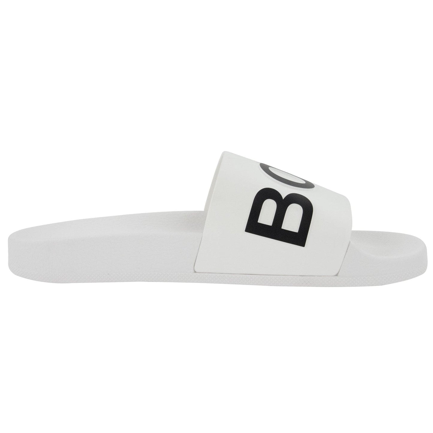 Hugo Boss Bay Logo Sliders White 100