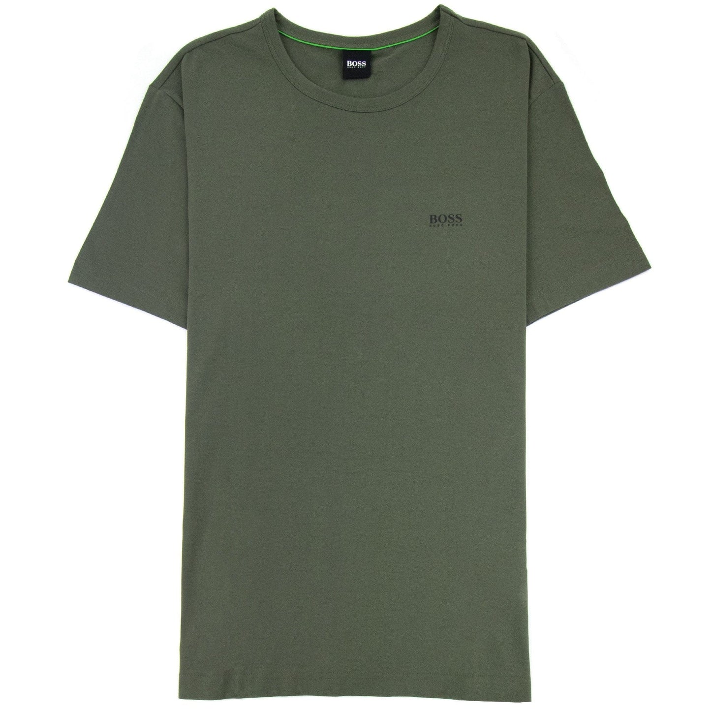 Hugo Boss Regular-fit T-shirt With Contrast Logo Khaki 307