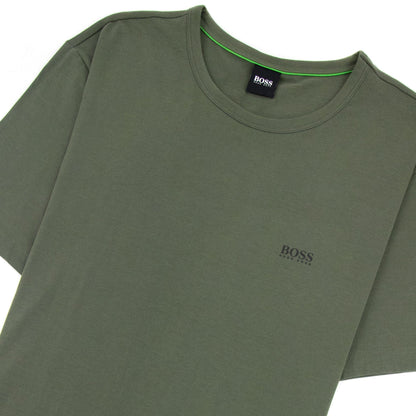 Hugo Boss Regular-fit T-shirt With Contrast Logo Khaki 307