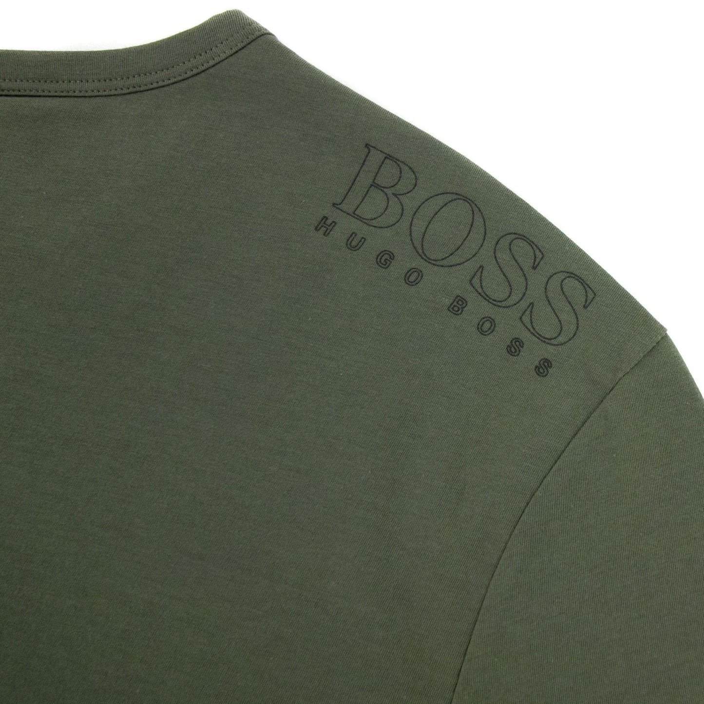 Hugo Boss Regular-fit T-shirt With Contrast Logo Khaki 307