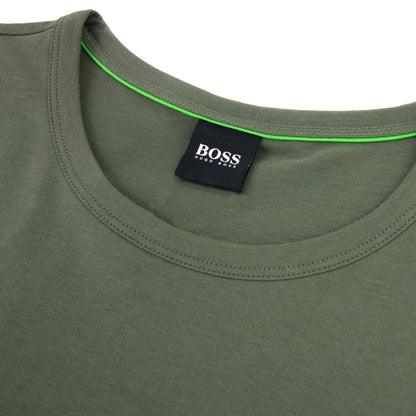 Hugo Boss Regular-fit T-shirt With Contrast Logo Khaki 307