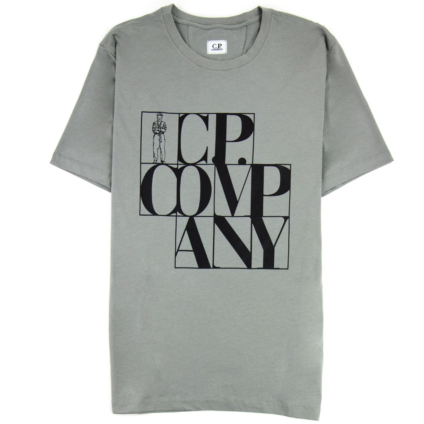 CP Company C.P Block Man Tshirt Green 917