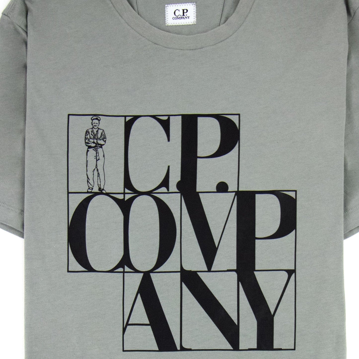 CP Company C.P Block Man Tshirt Green 917