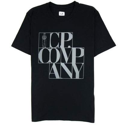 CP Company C.P Block Man Tshirt Black/grey 999