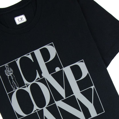 CP Company C.P Block Man Tshirt Black/grey 999