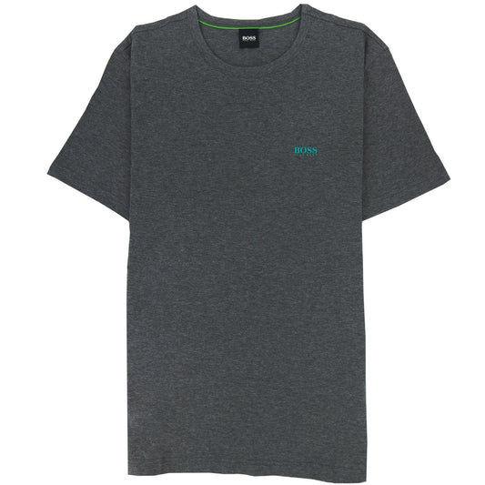 Hugo Boss Regular-fit T-shirt With Contrast Logo Grey 035