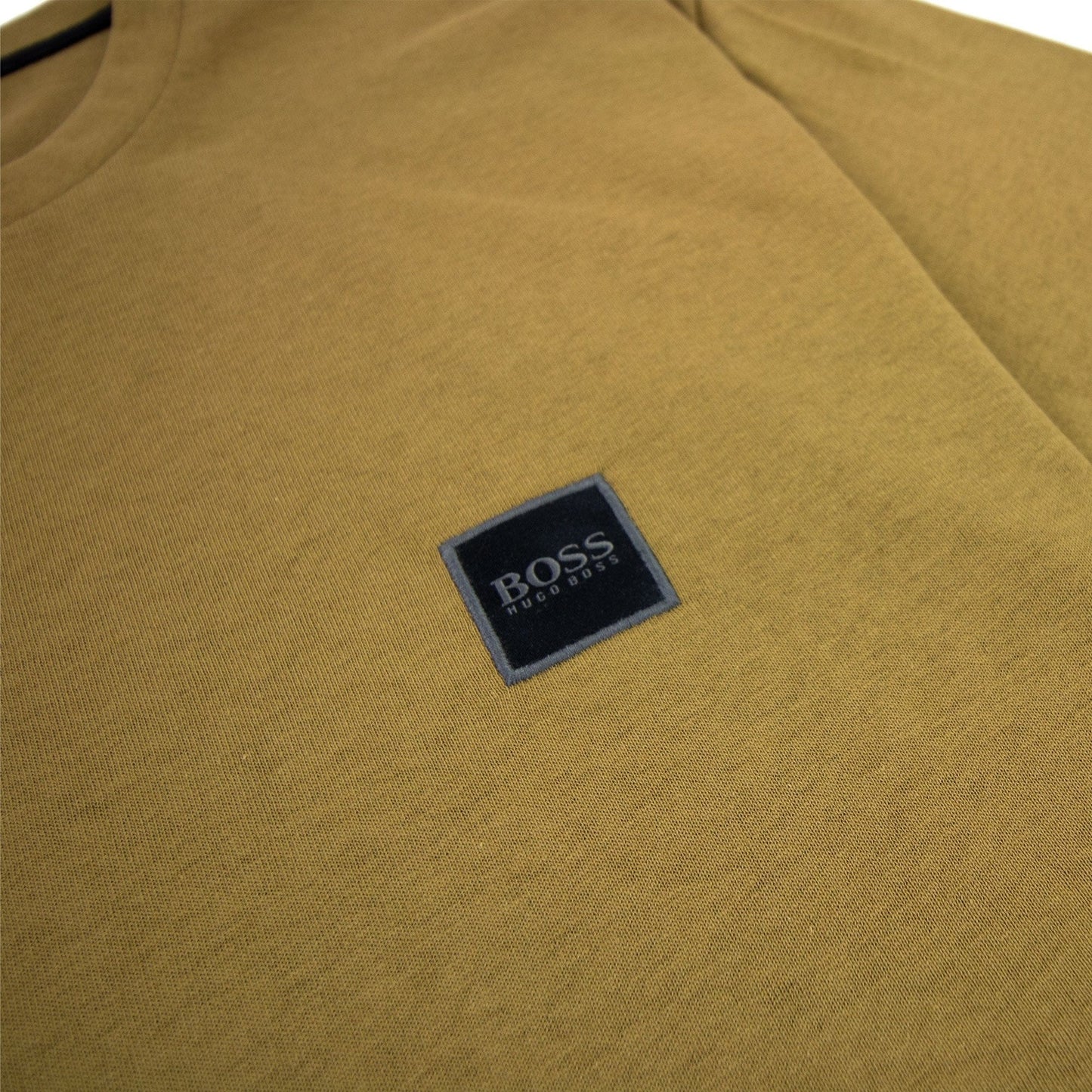 Hugo Boss Crew-neck T-shirt In Single-jersey Cotton Brown 261
