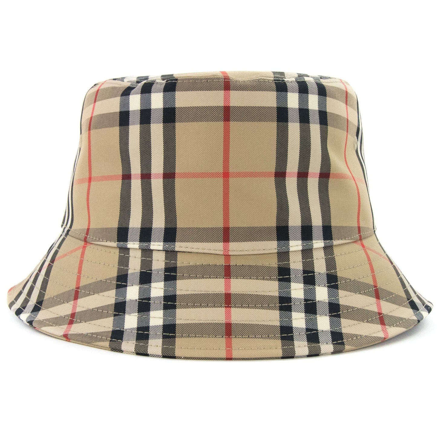 Burberry Vintage Check Technical Cotton Bucket Hat Beige