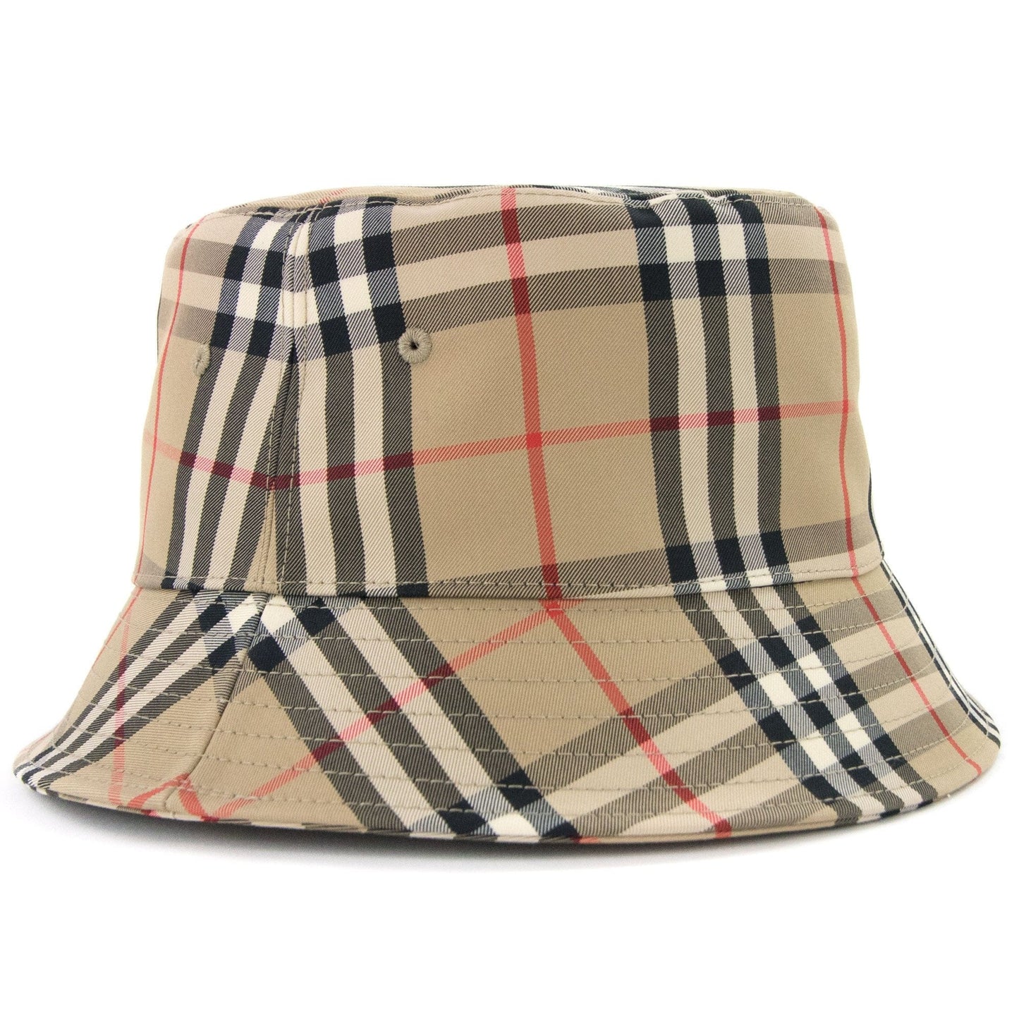 Burberry Vintage Check Technical Cotton Bucket Hat Beige