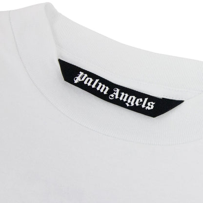Palm Angels Burning Head T Shirt White/yellow