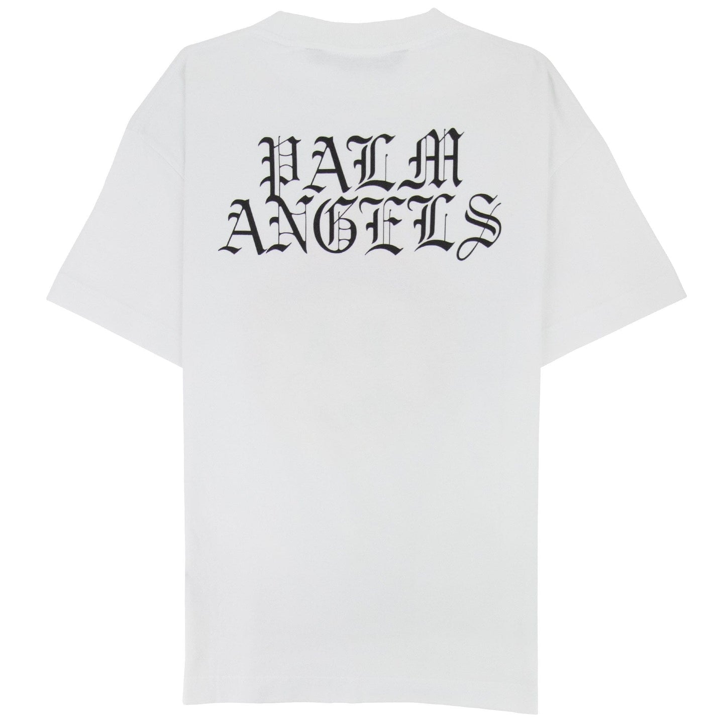 Palm Angels Burning Head T Shirt White/yellow