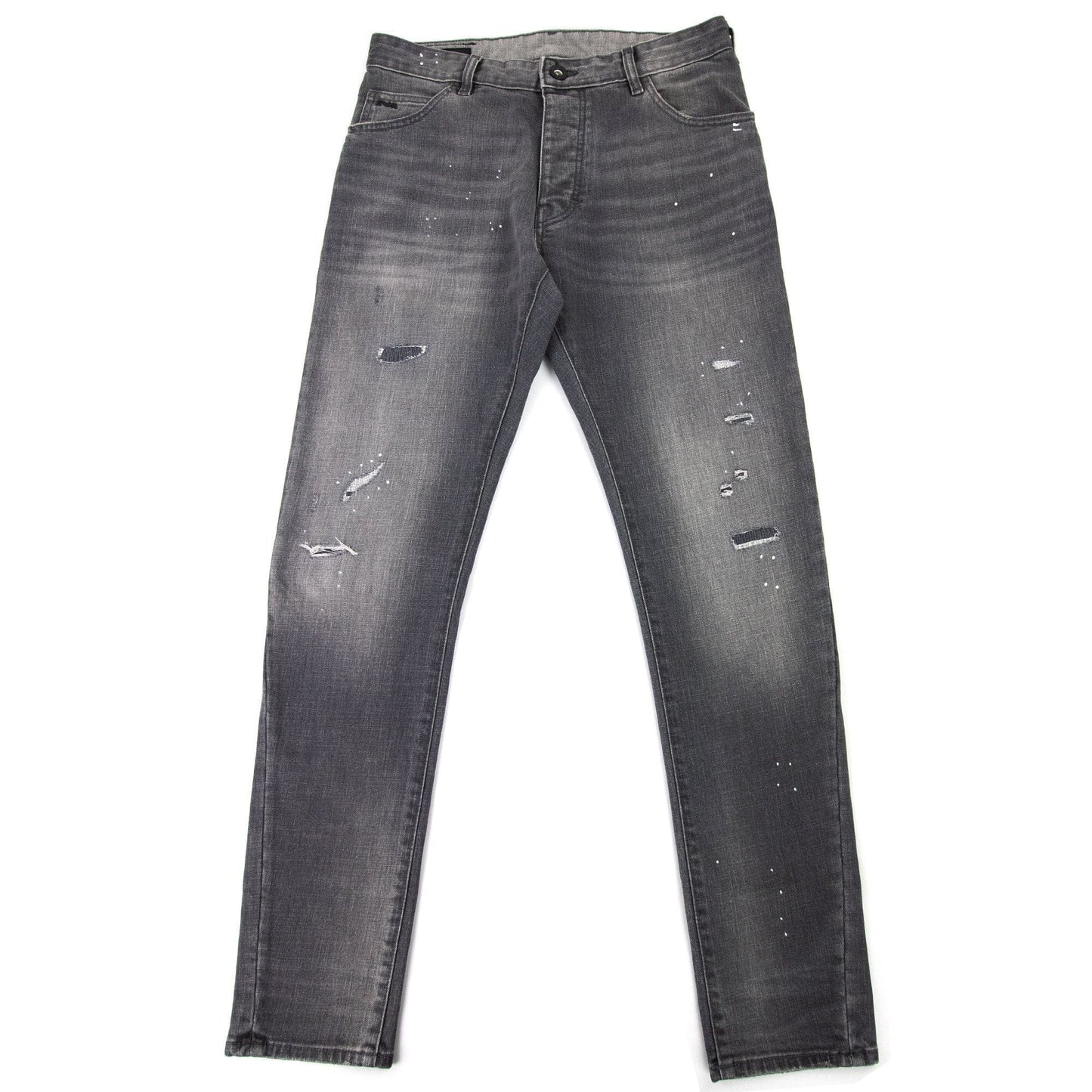 Emporio Armani J09 Vintage Look Slim Fit Jeans Denim Nero 0007