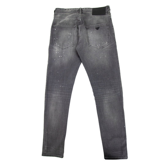 Emporio Armani J09 Vintage Look Slim Fit Jeans Denim Nero 0007