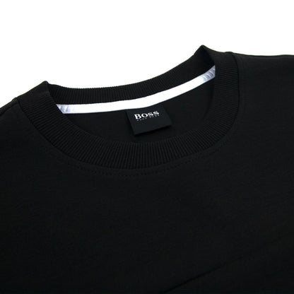 Hugo Boss Block Logo Crewneck Sweatshirt Black 001