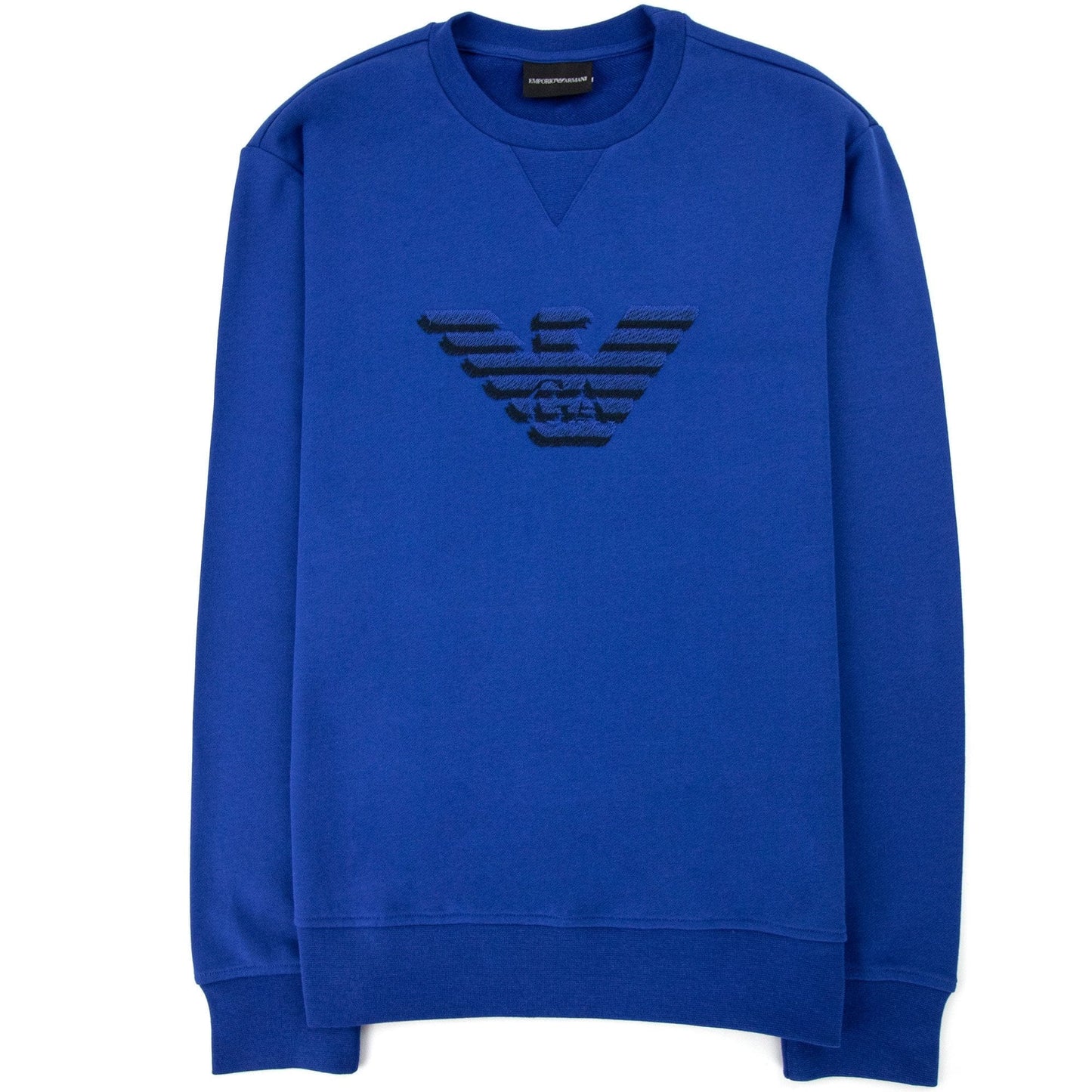 Emporio Armani Dashed Eagle Print Sweatshirt Blue 921