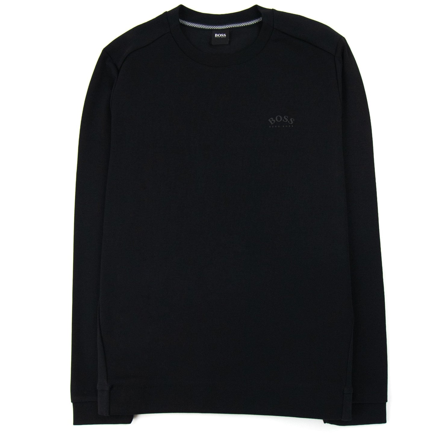Hugo Boss Curved Logo Crewneck Sweat Black 001