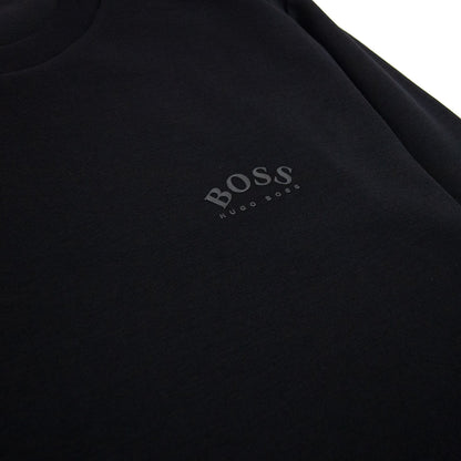 Hugo Boss Curved Logo Crewneck Sweat Black 001