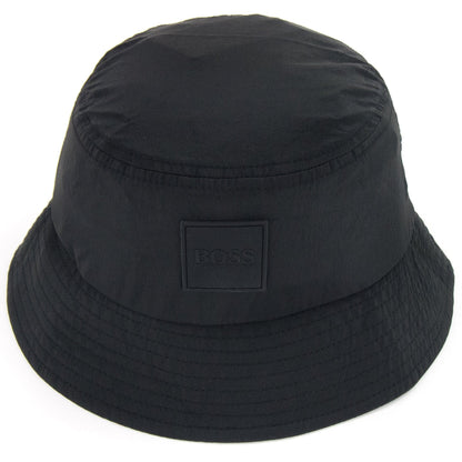 Hugo Boss Saul Logo Badge Bucket Hat Black 001