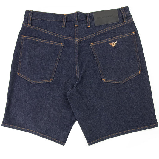 Emporio Armani Rinse Denim Bermuda Shorts Denim Blue 0941