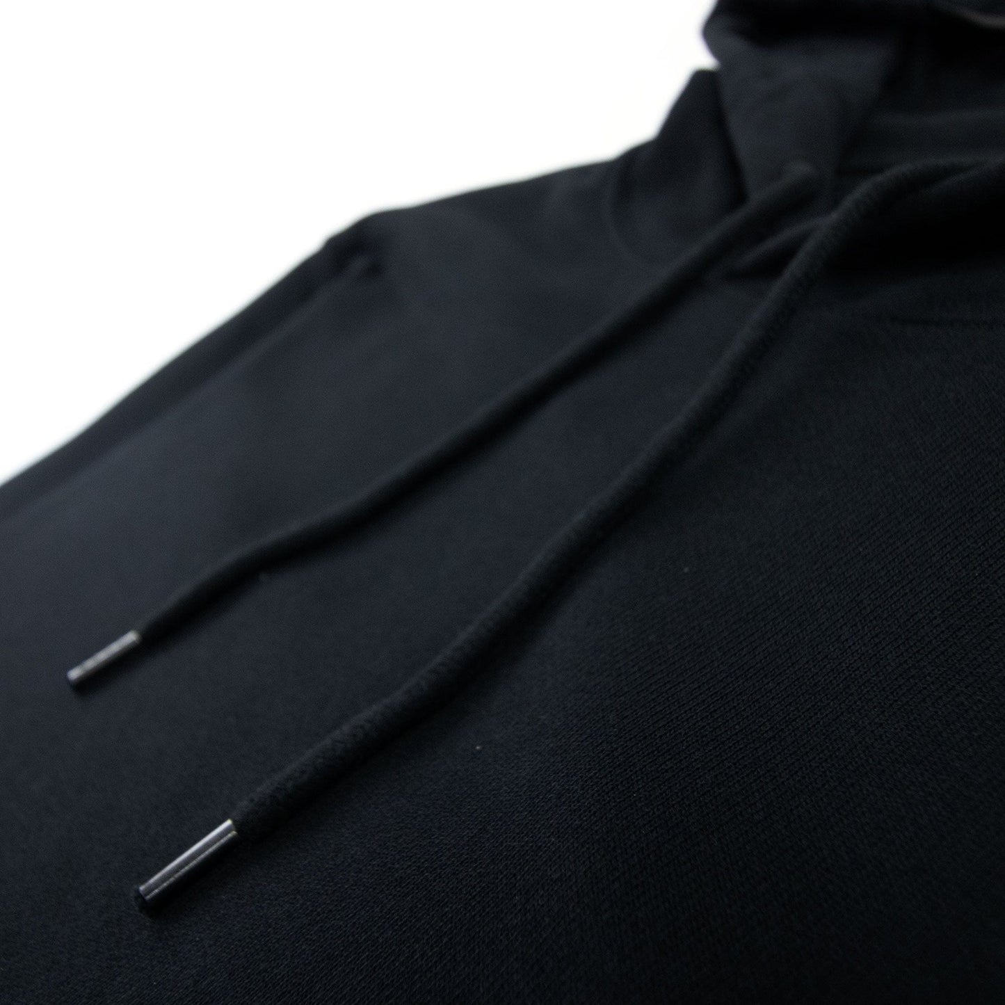 CP Company Diagonal Raised Fleece Garment Dyed Lens Hoodie Black 999